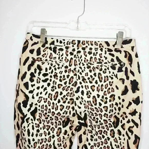 atm Leopard Print Ankle Crop Slim Pants Size 2 - Picture 11 of 14